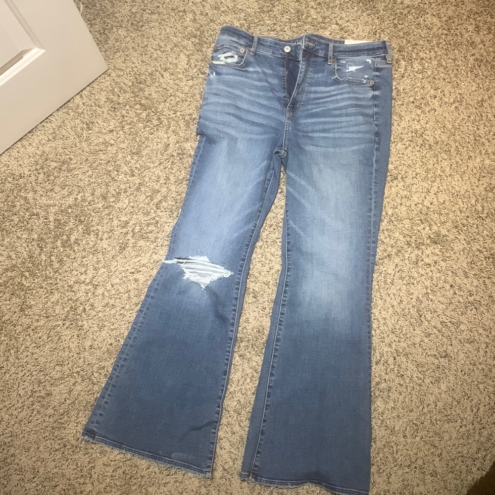 AE Super Hi-Rise Flare Jeans